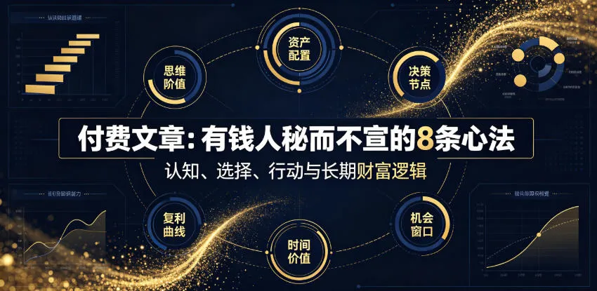 付费文章：有钱人秘而不宣的8条心法mc69.cn - 副业项目分享,互联网学习资源,考公考研资料,虚拟资料与创业思路天璇笔记网