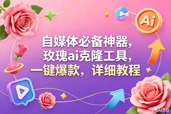 （18852期）玫瑰克隆工具，一键爆款ai，自媒体必备神器，50多个功能，详细教程mc69.cn - 副业项目分享,互联网学习资源,考公考研资料,虚拟资料与创业思路天璇笔记网