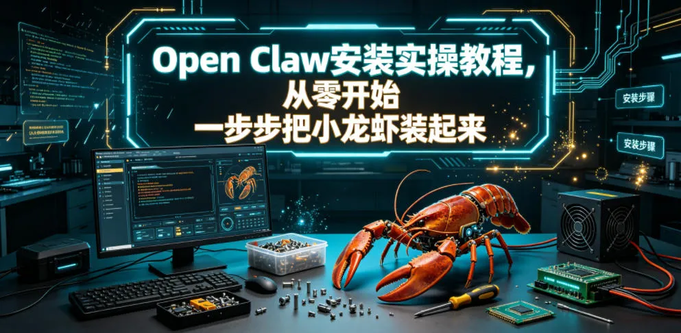 Open Claw安装实操教程，从零开始一步步一步步把小龙虾装起来mc69.cn - 副业项目分享,互联网学习资源,考公考研资料,虚拟资料与创业思路天璇笔记网