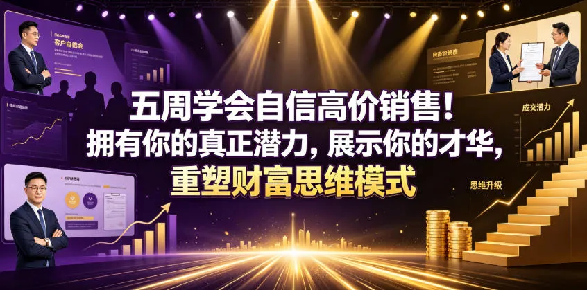 五周学会自信高价销售！拥有你的真正潜力，展示你的才华，重塑财富思维模式【原创双语字幕】mc69.cn - 副业项目分享,互联网学习资源,考公考研资料,虚拟资料与创业思路天璇笔记网