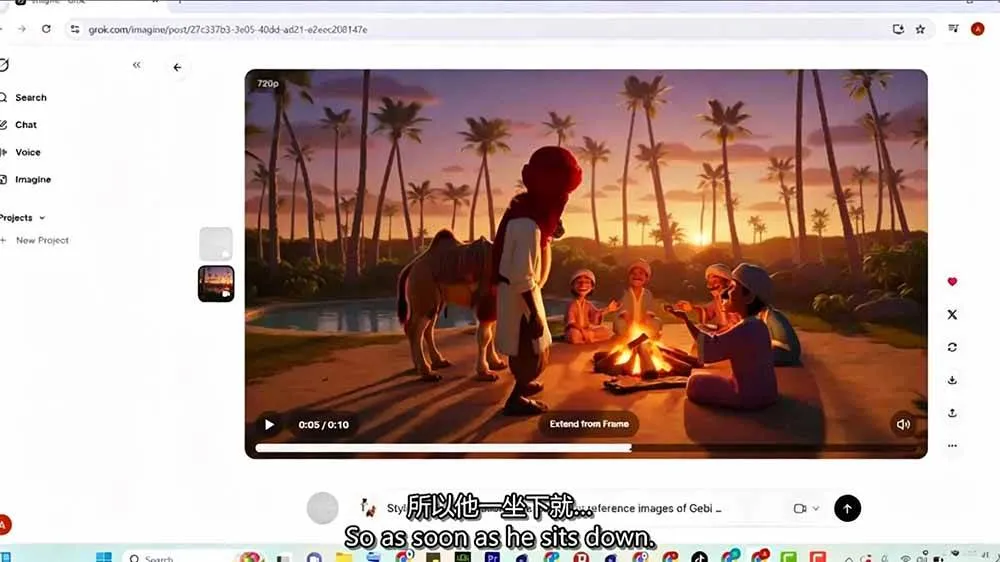 （19305期）Grok Imagine AI故事动画短片实战：电影级视觉效果+角色一致性+高级提示词+后期剪辑全流程