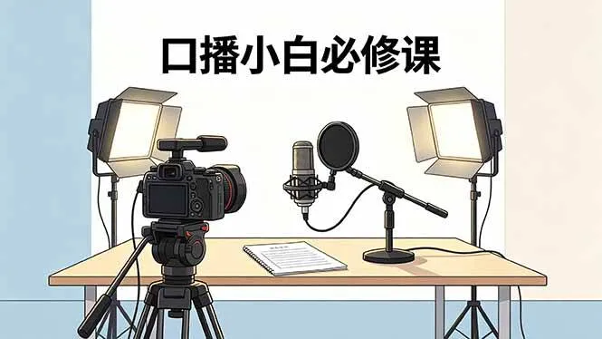 （18428期）口播小白必修课：录像收音灯光设备+脚本撰写，搭专业级录制场景mc69.cn - 副业项目分享,互联网学习资源,考公考研资料,虚拟资料与创业思路天璇笔记网