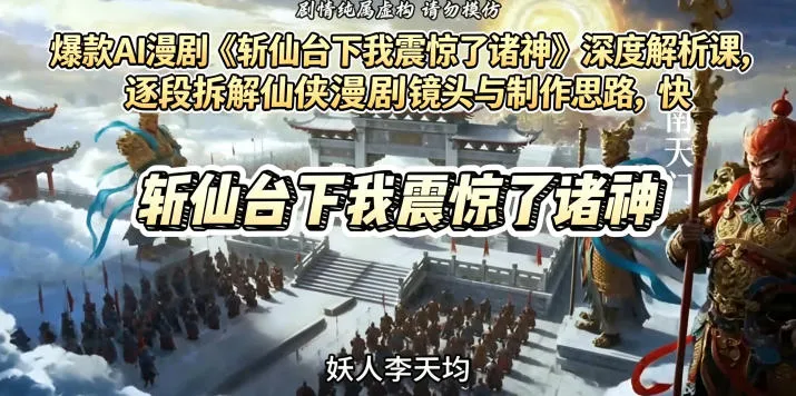 爆款AI漫剧《斩仙台下我震惊了诸神》深度解析课，逐段拆解仙侠漫剧镜头与制作思路，快速复刻爆款创作模式mc69.cn - 副业项目分享,互联网学习资源,考公考研资料,虚拟资料与创业思路天璇笔记网