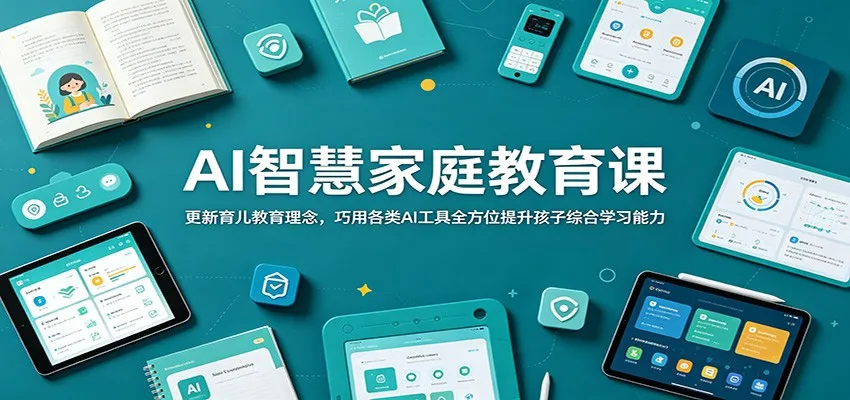 AI智慧家庭教育课：更新育儿教育理念，巧用各类AI工具全方位提升孩子综合学习能力mc69.cn - 副业项目分享,互联网学习资源,考公考研资料,虚拟资料与创业思路天璇笔记网