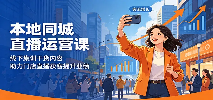 本地同城直播运营课：线下集训干货内容，助力门店直播获客提升业绩mc69.cn - 副业项目分享,互联网学习资源,考公考研资料,虚拟资料与创业思路天璇笔记网