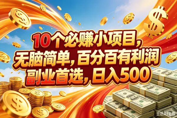 （18918期）10个必赚的小项目，百分百赚元子，无脑简单，副业首选，日入500+mc69.cn - 副业项目分享,互联网学习资源,考公考研资料,虚拟资料与创业思路天璇笔记网